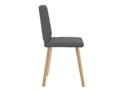 Sillas de comedor giratorias 4 unidades tela gris oscuro