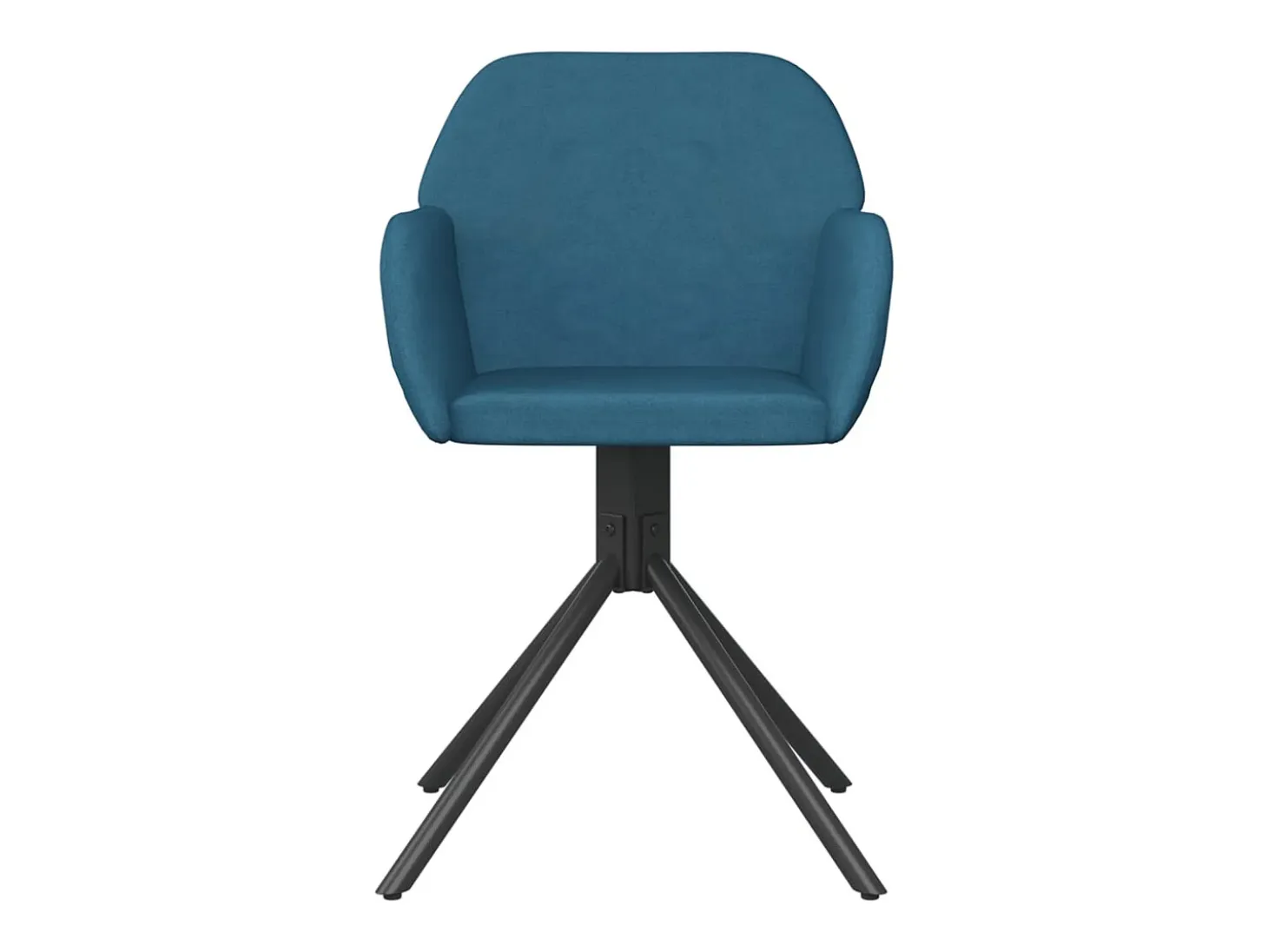 Sillas de comedor giratorias 2 unidades terciopelo azul