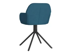 Sillas de comedor giratorias 2 unidades terciopelo azul