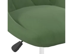 Sillas de comedor giratorias 4 unidades terciopelo verde oscuro