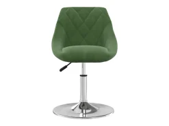 Sillas de comedor giratorias 4 unidades terciopelo verde oscuro