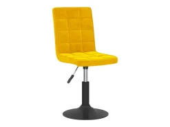 Sillas de comedor giratorias 6 unidades terciopelo amarillo mostaza