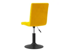 Sillas de comedor giratorias 6 unidades terciopelo amarillo mostaza