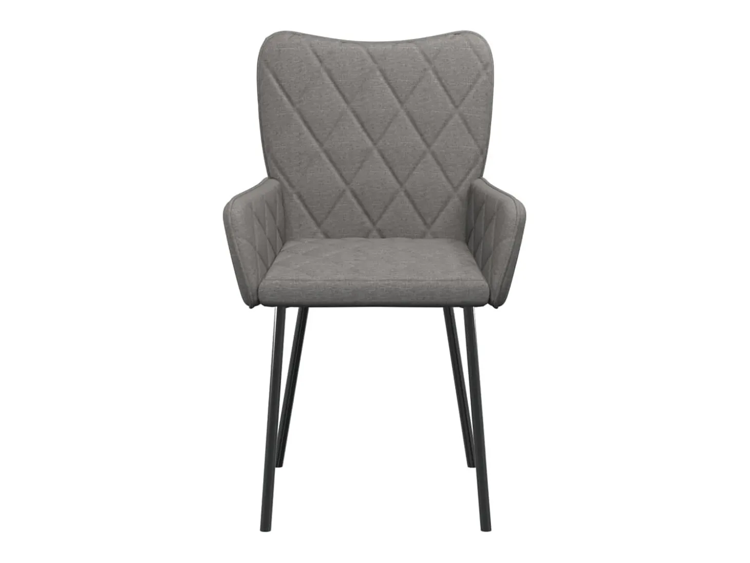 Sillas de comedor giratorias 2 unidades tela gris claro