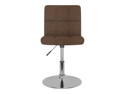 Sillas de comedor giratorias 4 unidades tela marrón