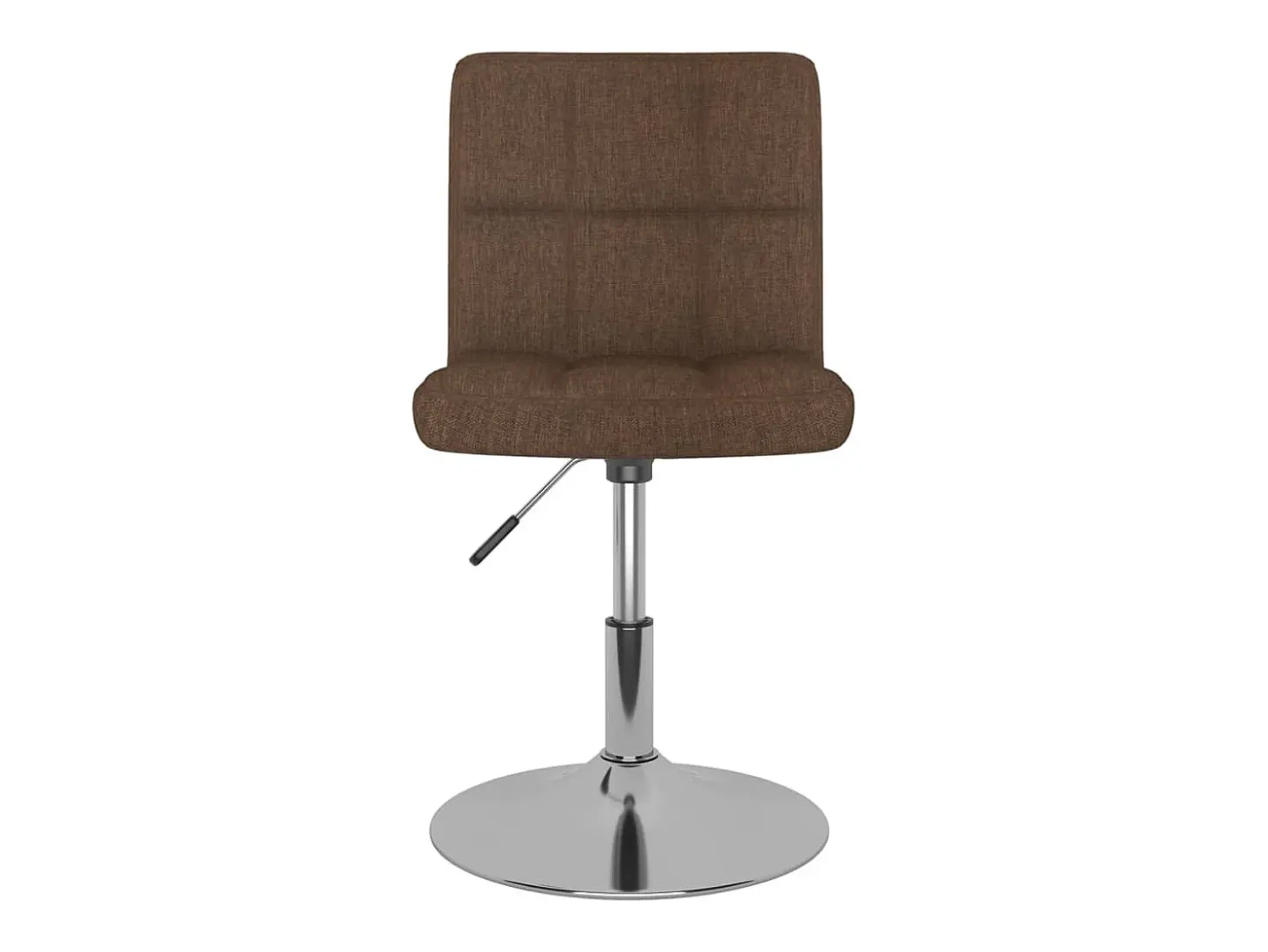 Sillas de comedor giratorias 4 unidades tela marrón