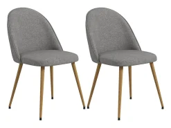 Sillas de comedor gris 50x52x83 cm HOMCOM