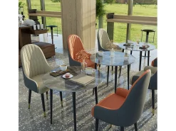 Sillas de comedor juego de 2 sillas de cocina cómodas sillones de mesa de comedor en cuero 52x49x90cm - Crema blanco