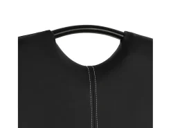Sillas de comedor voladizas 2 unidades cuero sintético negro