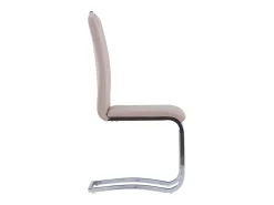 Sillas de comedor voladizas 2 uds cuero sintético capuchino