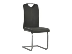 Sillas de comedor voladizas 6 unidades cuero sintético gris