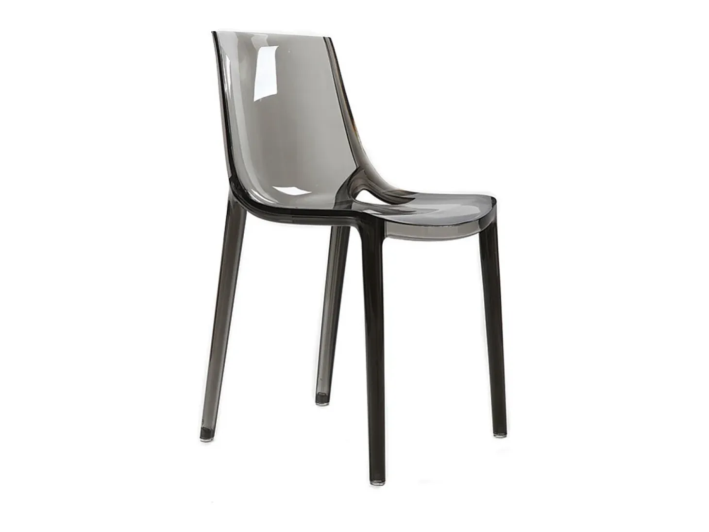 Sillas diseño grises ahumado lote de 2 interior / exterior YZEL
