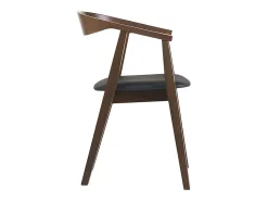 Sillas escandinavas diseño negro y madera oscura (juego de 2) BAHIA