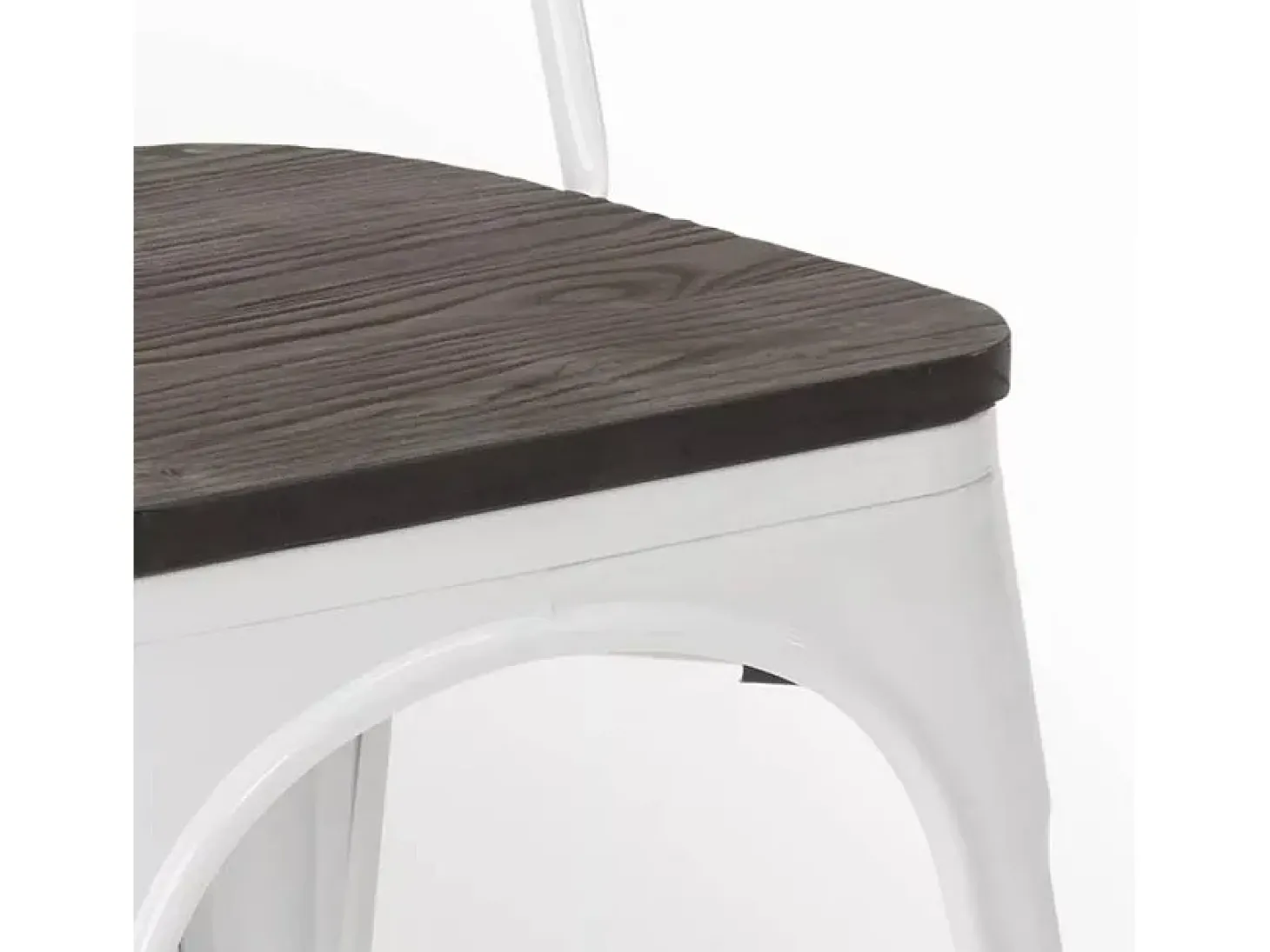 sillas industriales metal acero para cocinas y bares steel one - Blanco