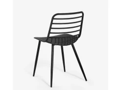 Sillas modernas para cocina comedor bar restaurante de polipropileno Lenny - Negro