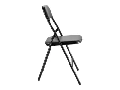 Sillas Plegables Portátiles SucceBuy Lote de 4, Sillas de Comedor en Ecocuero con Estructura de Metal y Asiento Acolchado, Asientos Apilables