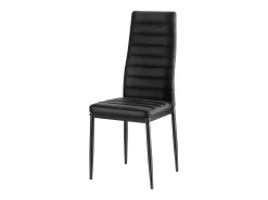 Sillas SucceBuy Comedor Modernas, Juego de Sillas de Cocina de Cuero 4PCs, Cojines Gruesos y Patas de Metal, Mueble Auxiliar Poco Voluminoso