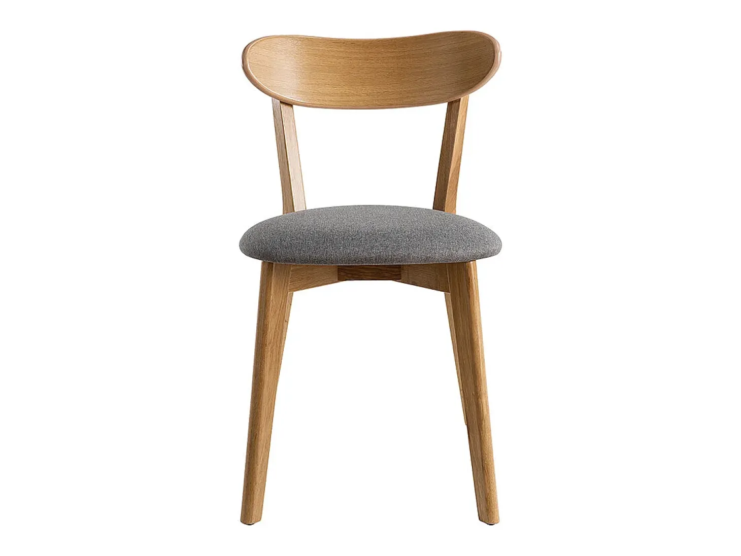Sillas vintage roble y asiento gris (lote de 2) DOVE