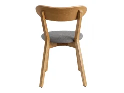 Sillas vintage roble y asiento gris (lote de 2) DOVE