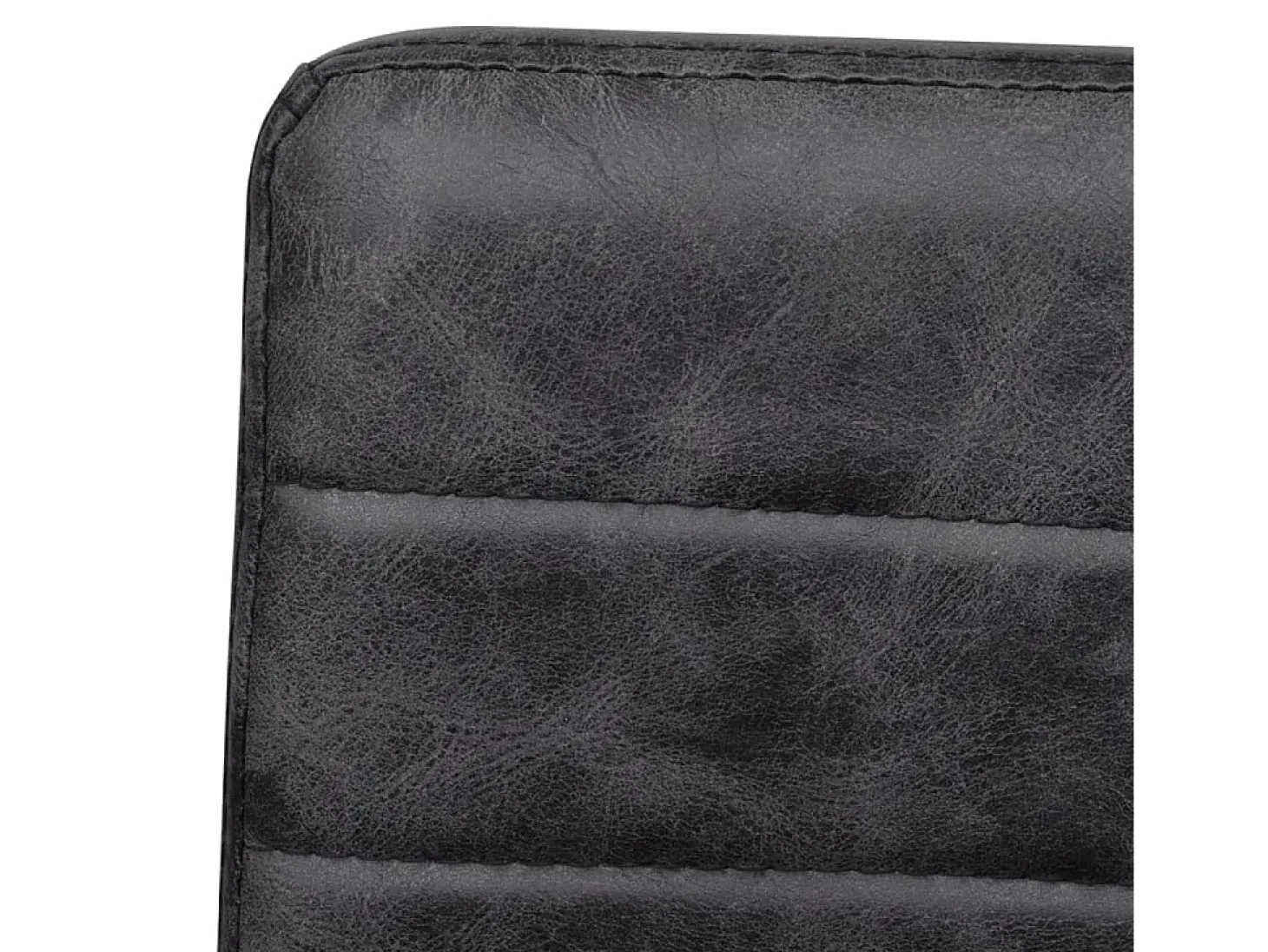 Sillas voladizas de comedor 6 unidades cuero sintético negro
