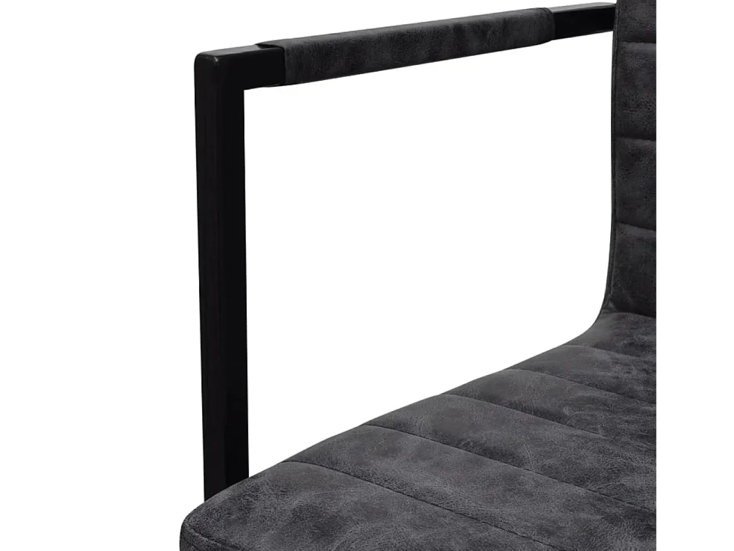 Sillas voladizas de comedor 6 unidades cuero sintético negro