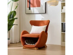Sillón con forma de tiburón ballena - apto para mascotas - tejido resistente a arañazos - rojo