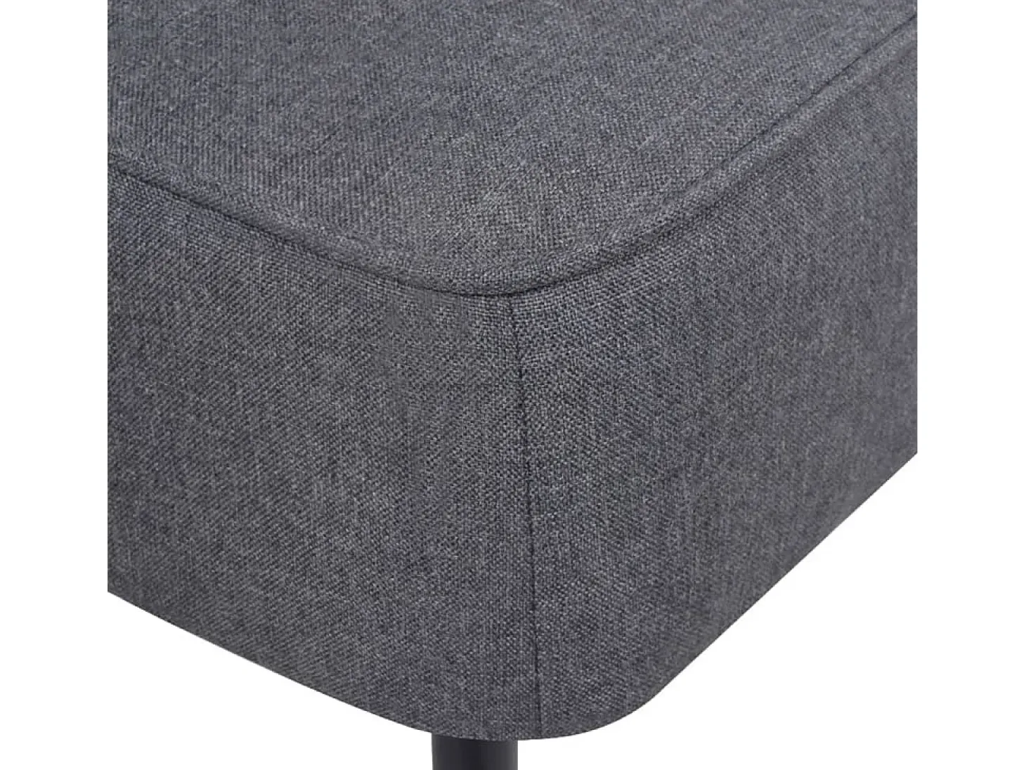 Sillón de cóctel tela gris oscuro ES59466
