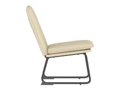 Sillón de relax tela color crema 52x75x76 cm ES46052