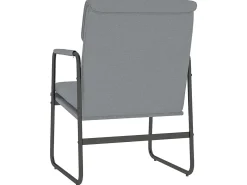 Sillón de relax tela gris claro 55x64x80 cm ES24982