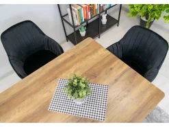 Sillón Valora LUGO de terciopelo negro con diseño ergonómico para sala de estar