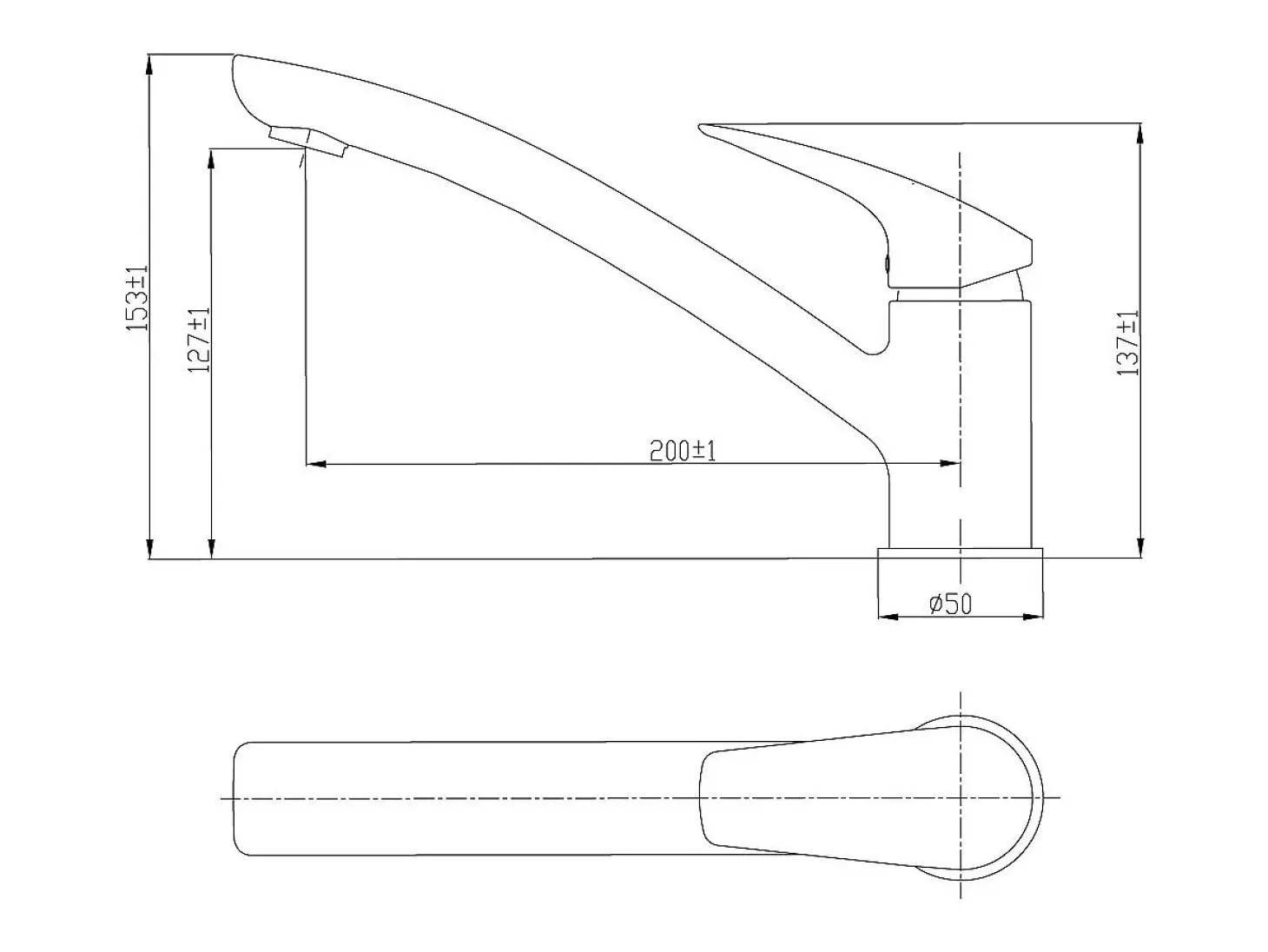 Silo mezclador para fregadero estilo acero inoxidable Essebagno