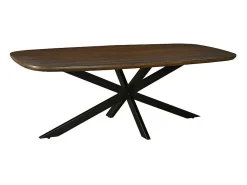 SKAGEN-Mesa de comedor 10 personas de 230 cm madera marrón