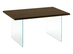 Snooker - Mesa extensible (160/240 x 90 cm) en roble marrón tratado térmicamente