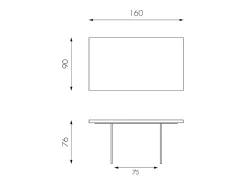 Snooker - Mesa extensible (160/240 x 90 cm) en chapa de roble marrón