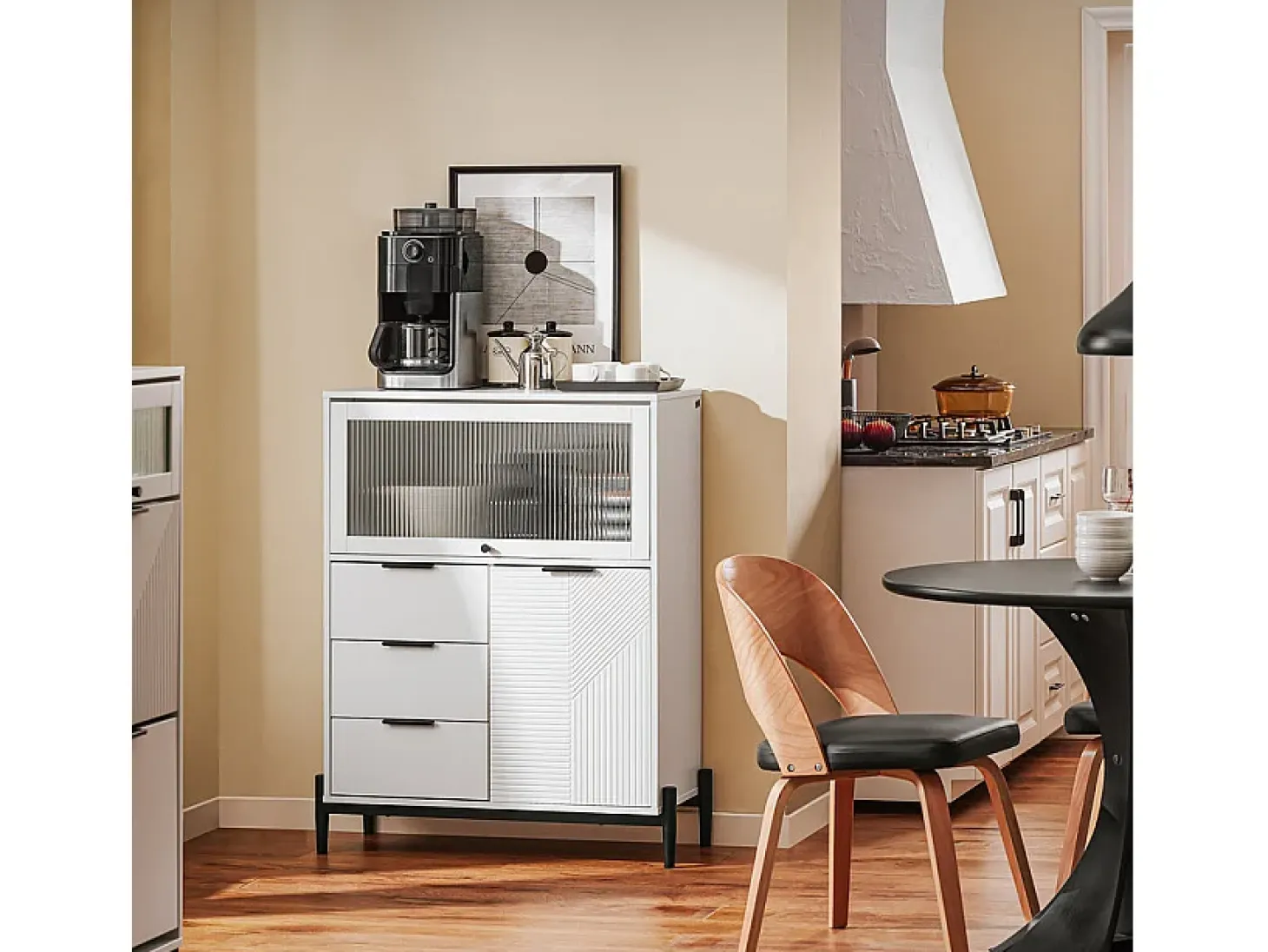 SoBuy FSB94-W Aparador Multifuncional para Pasillo salón y Cocina