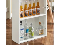 SoBuy Mesa Alta de Cocina Blanca para Espacios Pequeños