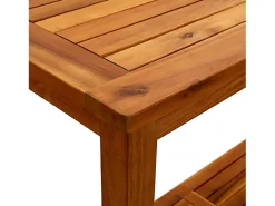 Sophie-Mariane Mesa consola de jardín madera maciza de acacia 110x40x75 cm