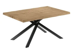 Spike - Mesa fija (160 x 76 H cm) en chapa de roble negro
