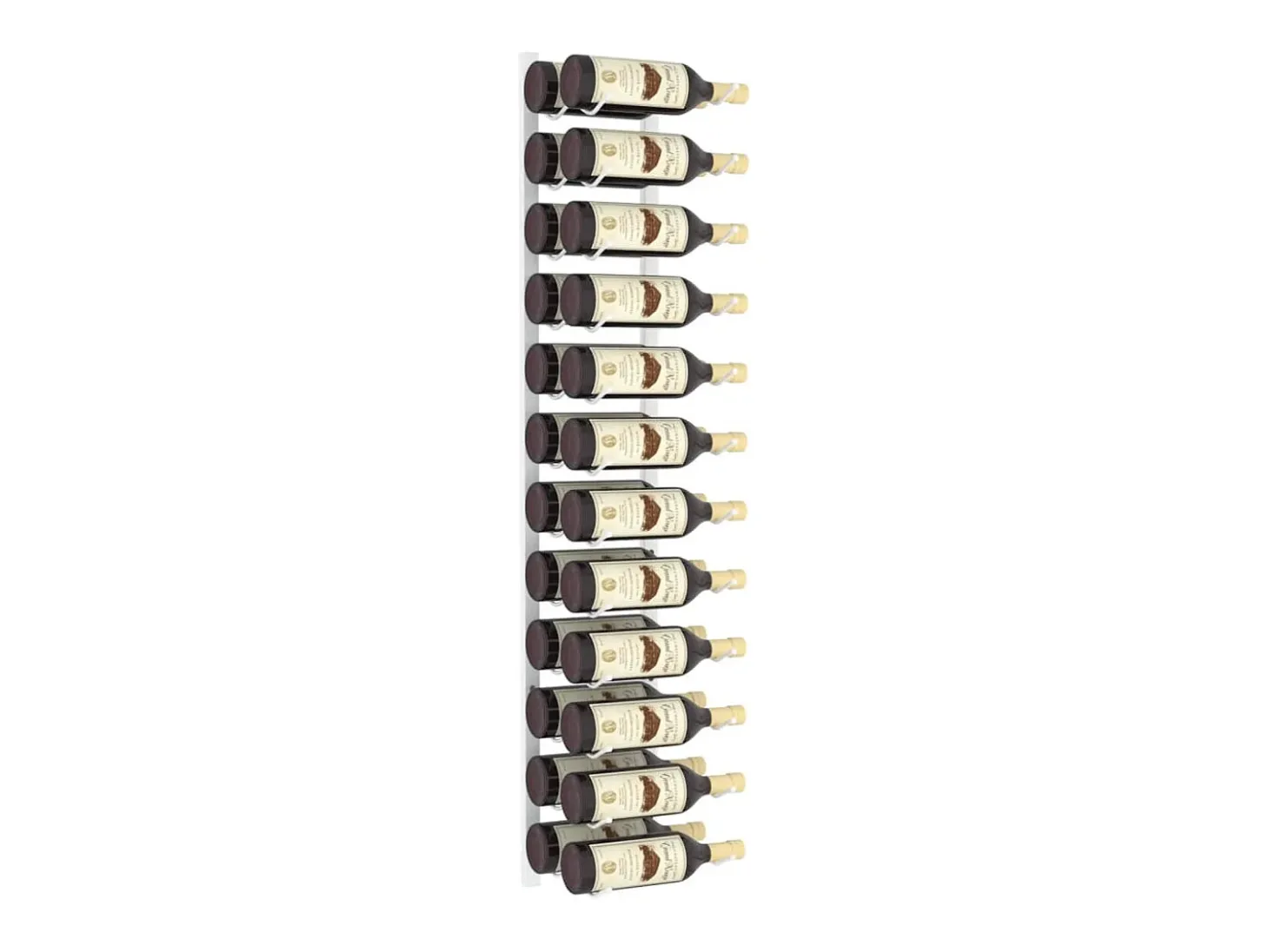 St. Petersburg Botellero de pared para 24 botellas erro blanco