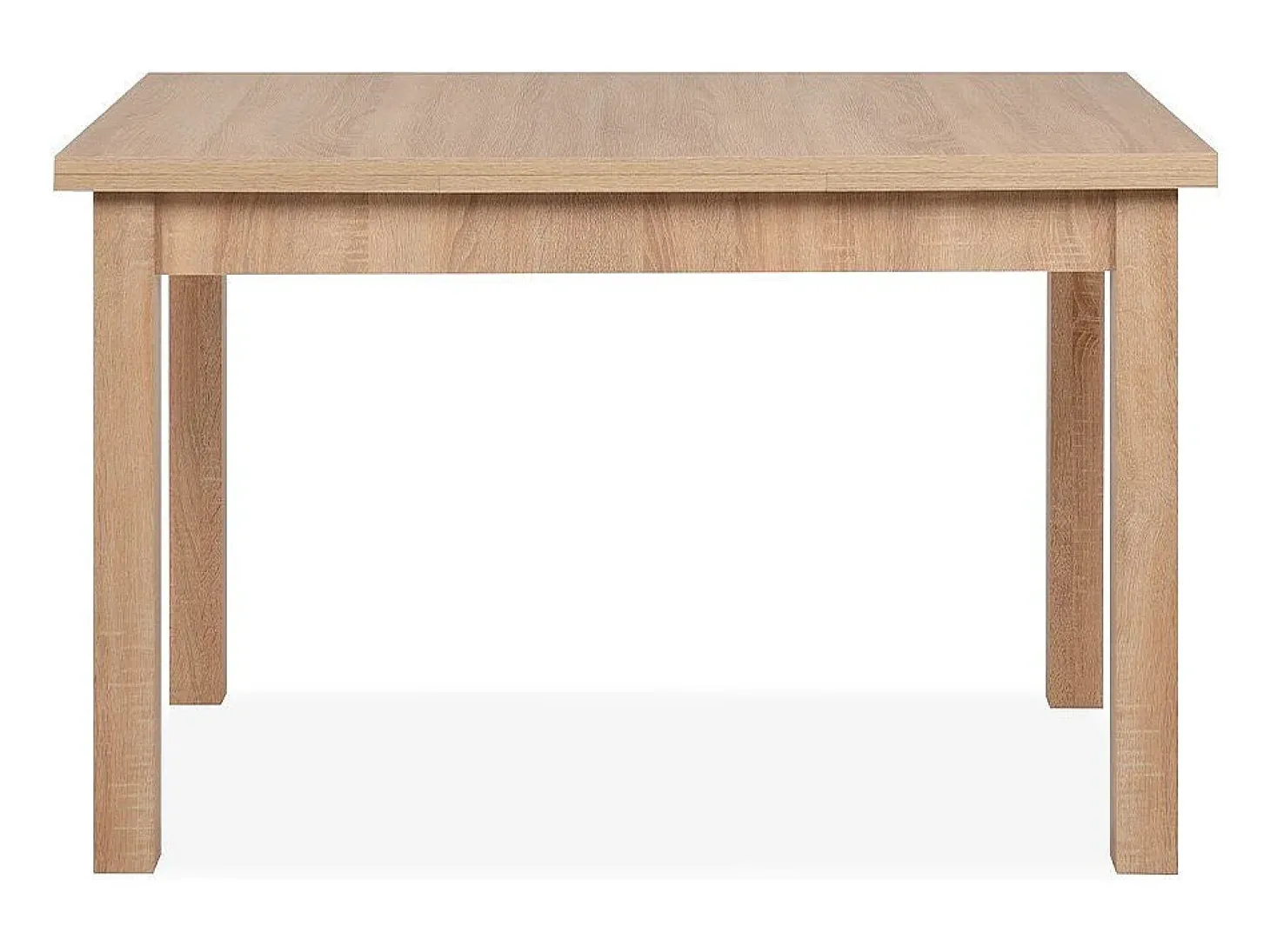 Table à manger extensible 6 à 8 personnes effet chêne 120/200 cm - Louca