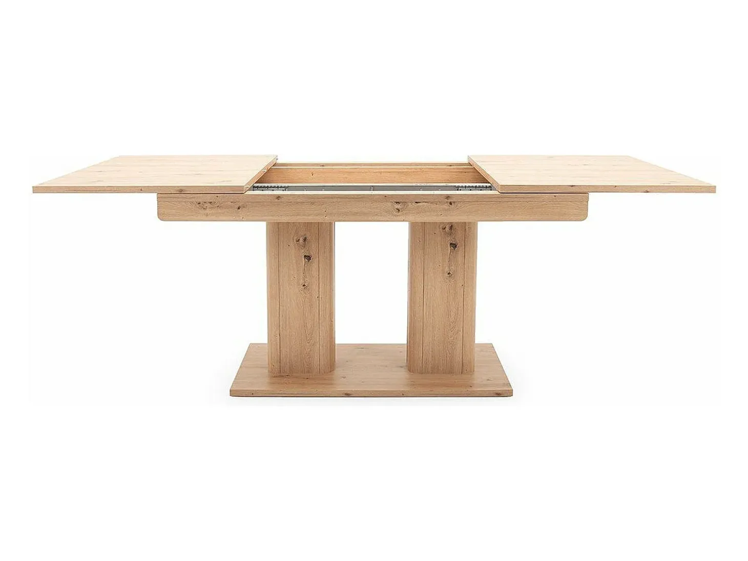 Table a manger extensible - Décor chene artisan - L140/220 x P 90 x H 80 cm