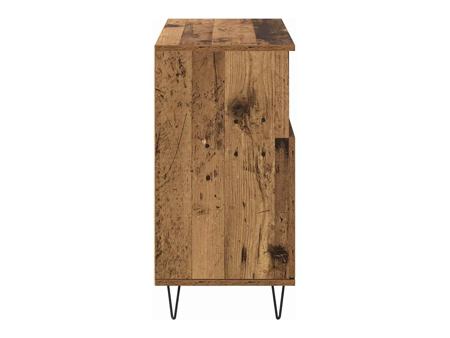 Tableros Lateral 2 piezas Madera vieja 120 x 35 x 70 cm