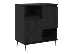 Tableros Lateral 3 piezas Roble negro 180 x 35 x 70 cm