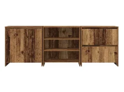 Tableros Lateral 3 piezas Madera vieja 70 x 41 x 75 cm