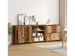 Tableros Lateral 3 piezas Madera vieja 70 x 41 x 75 cm