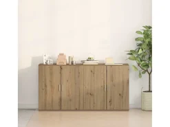 Tableros Lateral 2 piezas Roble artisan 79 x 38 x 80 cm