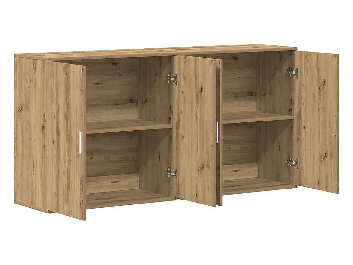 Tableros Lateral 2 piezas Roble artisan 79 x 38 x 80 cm