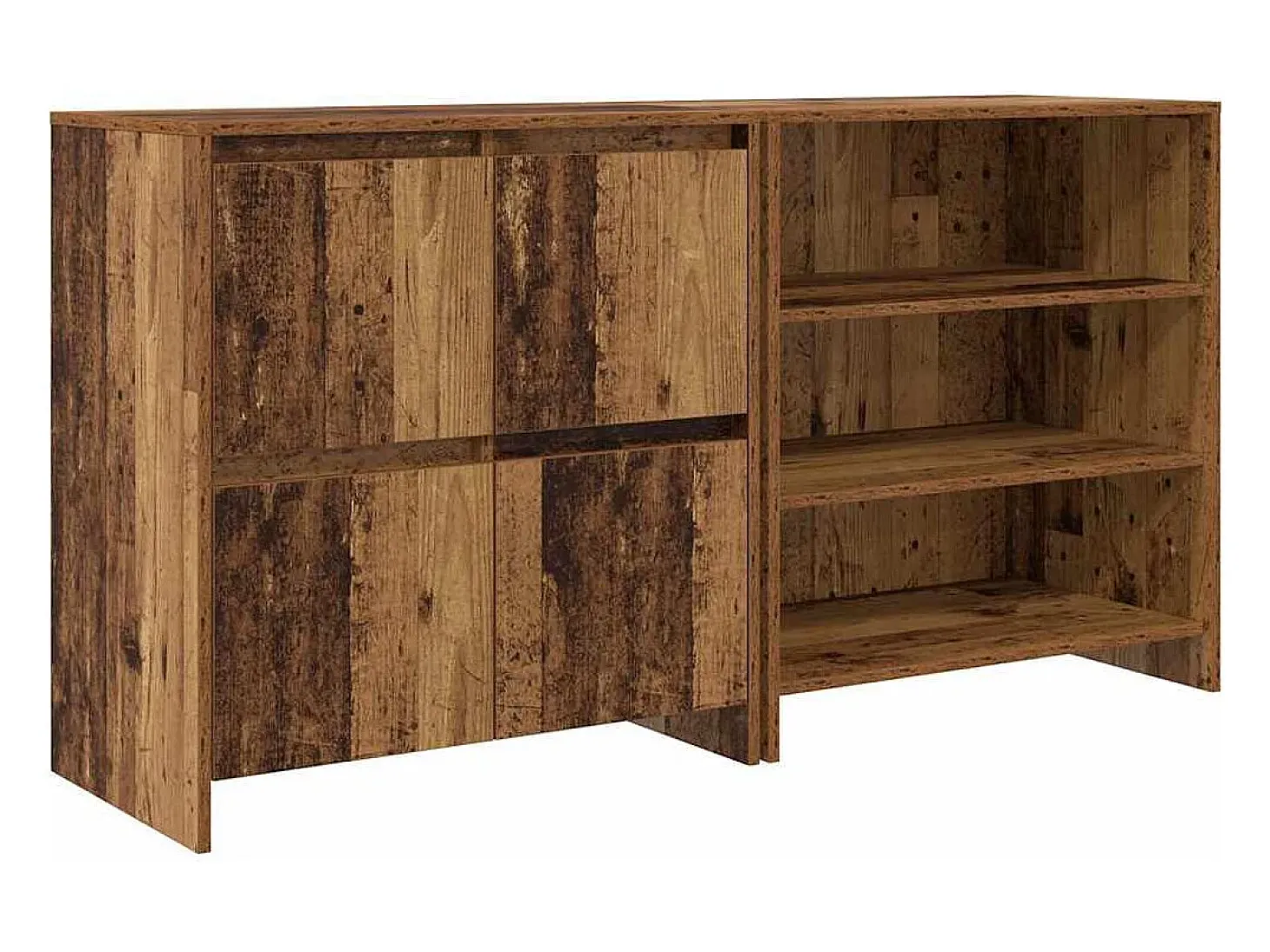 Tableros Lateral 2 piezas Madera vieja 70 x 41 x 75 cm