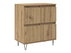 Tableros Lateral 3 piezas Roble artisan 180 x 35 x 70 cm