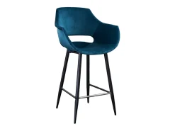 Taburete - Azul terciopelo - ZAJA